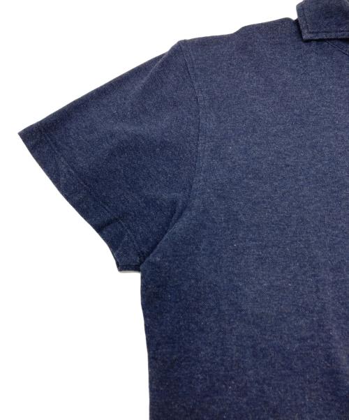 MORGANO（モルガーノ）MORGANO (モルガーノ) BEAMS F (ビームスエフ) Cotton Kanoko Polo Shirt カノコポロシャツ ネイビー サイズ:SIZE 50の古着・服飾アイテム