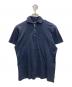 MORGANO（モルガーノ）の古着「Cotton Kanoko Polo Shirt カノコポロシャツ」｜ネイビー