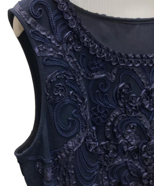 SOIR DOLCE（ソワール ドルチェ）SOIR DOLCE (ソワール ドルチェ) ノースリーブワンピース ネイビー サイズ:SIZE 11ARの古着・服飾アイテム