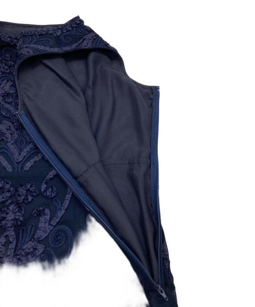 SOIR DOLCE（ソワール ドルチェ）SOIR DOLCE (ソワール ドルチェ) ノースリーブワンピース ネイビー サイズ:SIZE 11ARの古着・服飾アイテム