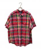 POLO RALPH LAURENポロ・ラルフローレン）の古着「チェックシャツ」｜レッド