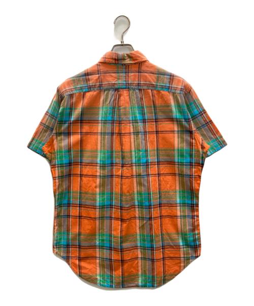 RALPH LAUREN（ラルフローレン）RALPH LAUREN (ラルフローレン) チェックシャツ オレンジ サイズ:Lの古着・服飾アイテム