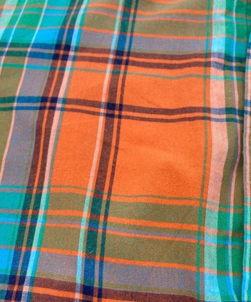RALPH LAUREN（ラルフローレン）RALPH LAUREN (ラルフローレン) チェックシャツ オレンジ サイズ:Lの古着・服飾アイテム