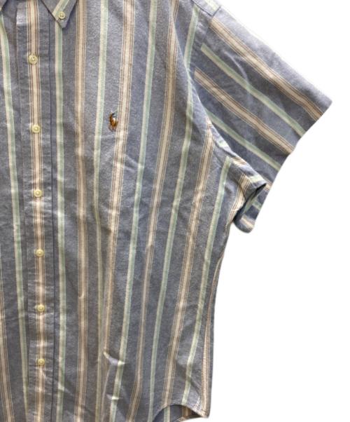 RALPH LAUREN（ラルフローレン）RALPH LAUREN (ラルフローレン) ストライプシャツ ブルー サイズ:LLの古着・服飾アイテム