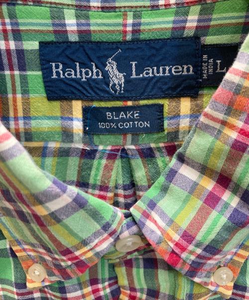 RALPH LAUREN（ラルフローレン）RALPH LAUREN (ラルフローレン) チェックシャツ グリーン サイズ:Lの古着・服飾アイテム