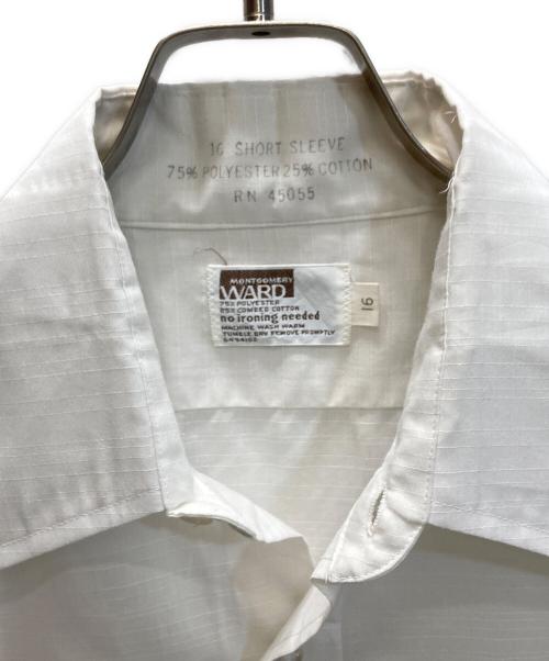 MONTGOMERY WARD（モンゴメリーワード）MONTGOMERY WARD (モンゴメリーワード) レギュラーカラーシャツ ホワイト サイズ:16の古着・服飾アイテム