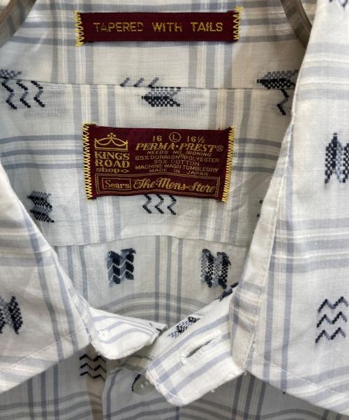 Sears（シアーズ）Sears (シアーズ) 刺繍シャツ ホワイト サイズ:Lの古着・服飾アイテム