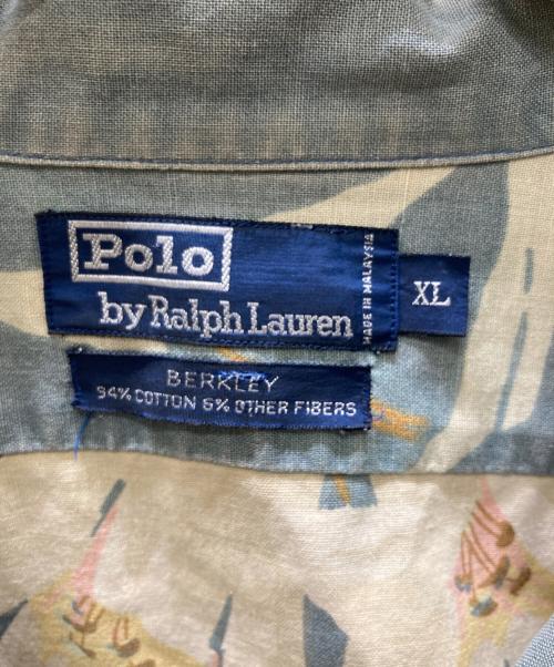 POLO RALPH LAUREN（ポロ・ラルフローレン）POLO RALPH LAUREN (ポロ・ラルフローレン) オープンカラーシャツ ネイビー サイズ:XLの古着・服飾アイテム