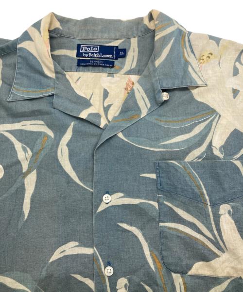 POLO RALPH LAUREN（ポロ・ラルフローレン）POLO RALPH LAUREN (ポロ・ラルフローレン) オープンカラーシャツ ネイビー サイズ:XLの古着・服飾アイテム