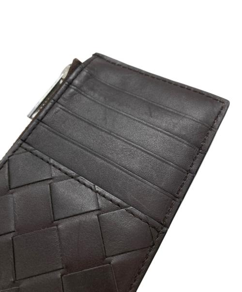 BOTTEGA VENETA（ボッテガベネタ）BOTTEGA VENETA (ボッテガベネタ) イントレチャートカードケース ブラウン×ブラック サイズ:下記参照の古着・服飾アイテム
