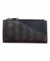 BOTTEGA VENETA（ボッテガベネタ）の古着「イントレチャートカードケース」｜ブラウン×ブラック