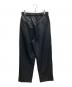 cornier (コルニエ) Super130's WORSTED WOOL TROPICAL 2-TUCK EASY PANTS ブラック サイズ:XL：18000円