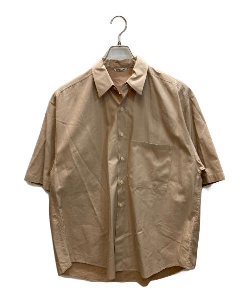 AURALEE（オーラリー）AURALEE (オーラリー) WASHED FINX TWILL BIG HALF SLEEVED SHIRT ベージュ サイズ:5の古着・服飾アイテム