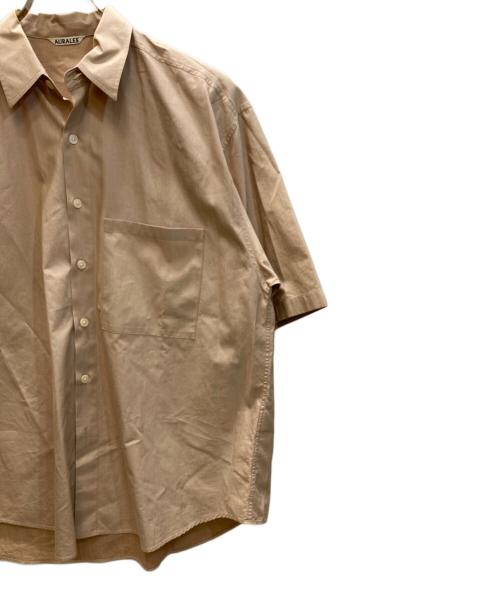 AURALEE（オーラリー）AURALEE (オーラリー) WASHED FINX TWILL BIG HALF SLEEVED SHIRT ベージュ サイズ:5の古着・服飾アイテム