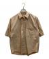 AURALEE（オーラリー）の古着「WASHED FINX TWILL BIG HALF SLEEVED SHIRT」｜ベージュ