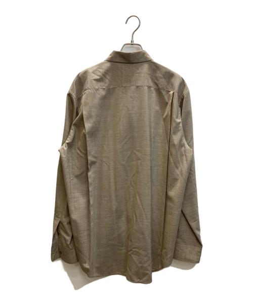 AURALEE（オーラリー）AURALEE (オーラリー) SUPER FINE TROPICAL WOOL SHIRT ベージュ サイズ:5の古着・服飾アイテム