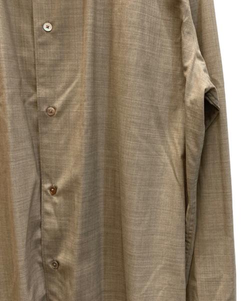 AURALEE（オーラリー）AURALEE (オーラリー) SUPER FINE TROPICAL WOOL SHIRT ベージュ サイズ:5の古着・服飾アイテム