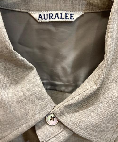 AURALEE（オーラリー）AURALEE (オーラリー) SUPER FINE TROPICAL WOOL SHIRT ベージュ サイズ:5の古着・服飾アイテム