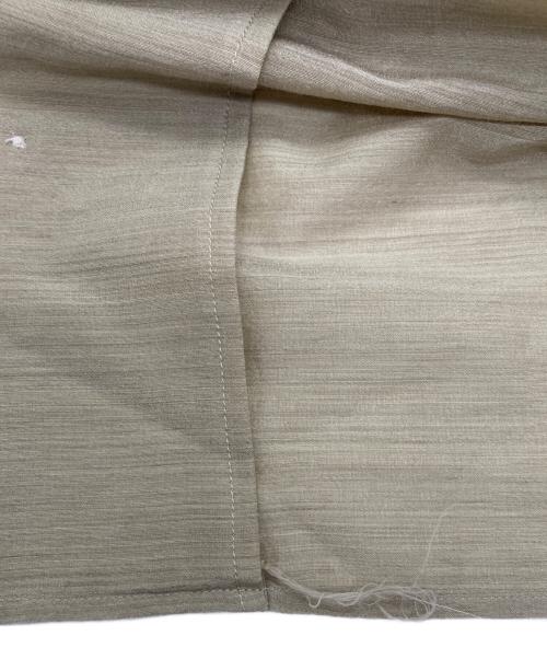MARKA（マーカ）MARKA (マーカ) OPEN COLLAR S/S SHIRT -WOOL SILK FEATHER CLOTH- ベージュ サイズ:3の古着・服飾アイテム