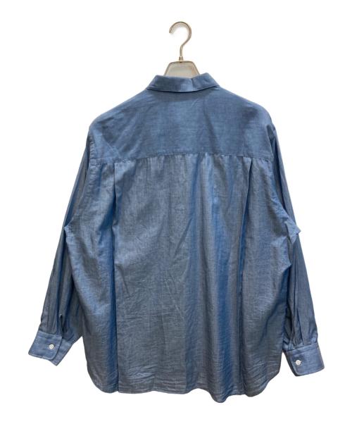 STEVEN ALAN（スティーブンアラン）STEVEN ALAN (スティーブンアラン) シアーデニム レギュラーカラー シャツ LOOSE インディゴ サイズ:XLの古着・服飾アイテム