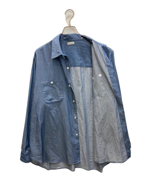 STEVEN ALAN（スティーブンアラン）STEVEN ALAN (スティーブンアラン) シアーデニム レギュラーカラー シャツ LOOSE インディゴ サイズ:XLの古着・服飾アイテム