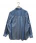 STEVEN ALAN (スティーブンアラン) シアーデニム レギュラーカラー シャツ LOOSE インディゴ サイズ:XL：7000円