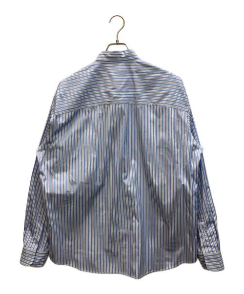 edition（エディション）edition (エディション) THOMAS MASON ストライプレギュラーシャツ ブルー サイズ:Mの古着・服飾アイテム