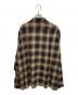 gold (ゴールド) Super 120's WOOL CHECK OPEN SHIRT ブラウン サイズ:XL：25000円