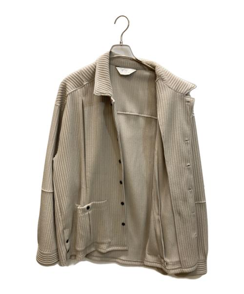 ANCELLM（アンセルム）ANCELLM (アンセルム) WRINKLED STRIPE SHIRT ベージュ サイズ:3の古着・服飾アイテム