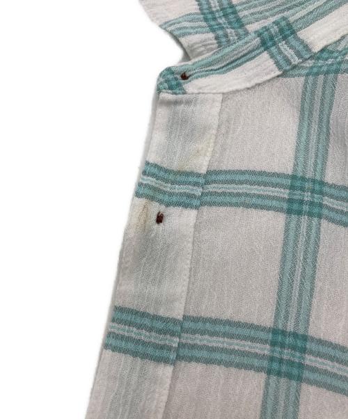 Patagonia（パタゴニア）Patagonia (パタゴニア) A/C Shirt ホワイト×グリーン サイズ:Sの古着・服飾アイテム