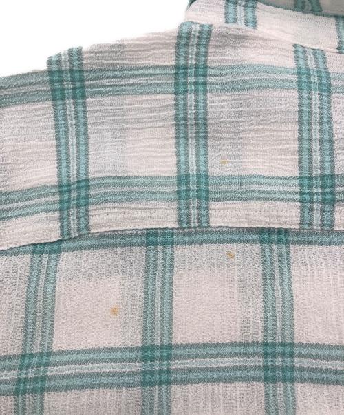 Patagonia（パタゴニア）Patagonia (パタゴニア) A/C Shirt ホワイト×グリーン サイズ:Sの古着・服飾アイテム