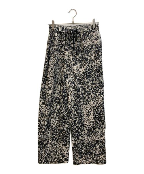 journal standard L'essage（ジャーナルスタンダード レサージュ）journal standard L'essage (ジャーナルスタンダード レサージュ) DEVEAUXGOLDラメモノトーンパンツ ホワイト×ブラック サイズ:表記無しの古着・服飾アイテム