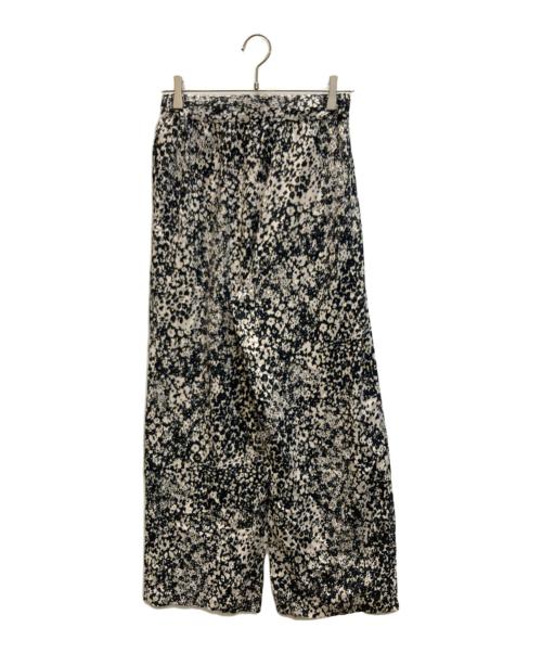 journal standard L'essage（ジャーナルスタンダード レサージュ）journal standard L'essage (ジャーナルスタンダード レサージュ) DEVEAUXGOLDラメモノトーンパンツ ホワイト×ブラック サイズ:表記無しの古着・服飾アイテム