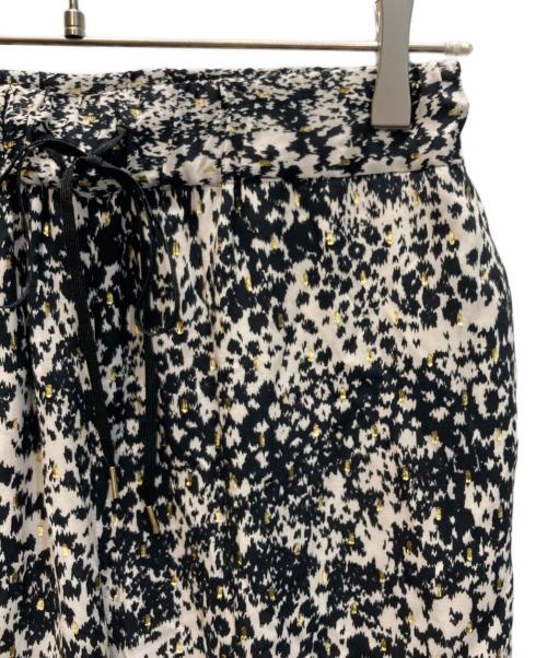 journal standard L'essage（ジャーナルスタンダード レサージュ）journal standard L'essage (ジャーナルスタンダード レサージュ) DEVEAUXGOLDラメモノトーンパンツ ホワイト×ブラック サイズ:表記無しの古着・服飾アイテム