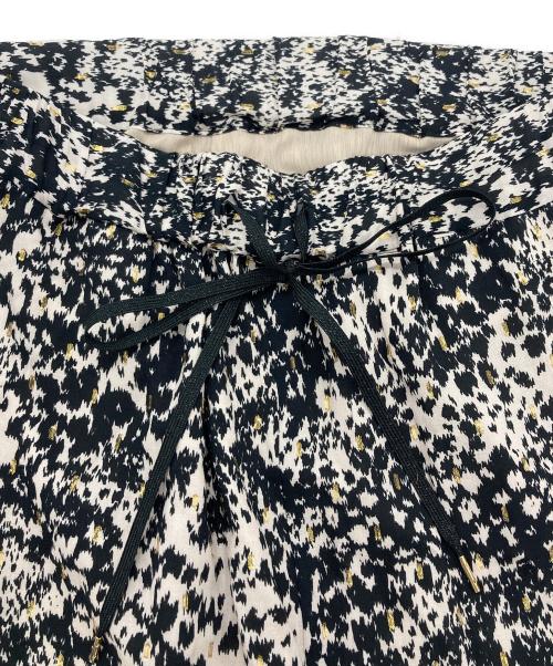 journal standard L'essage（ジャーナルスタンダード レサージュ）journal standard L'essage (ジャーナルスタンダード レサージュ) DEVEAUXGOLDラメモノトーンパンツ ホワイト×ブラック サイズ:表記無しの古着・服飾アイテム