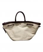 TOUT Y ESTトゥティエ）の古着「SAC COQUILLE SMALL / コキースモールバッグ」｜アイボリー×ブラウン