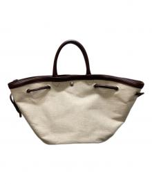 TOUT Y EST（トゥティエ）の古着「SAC COQUILLE SMALL / コキースモールバッグ」｜アイボリー×ブラウン