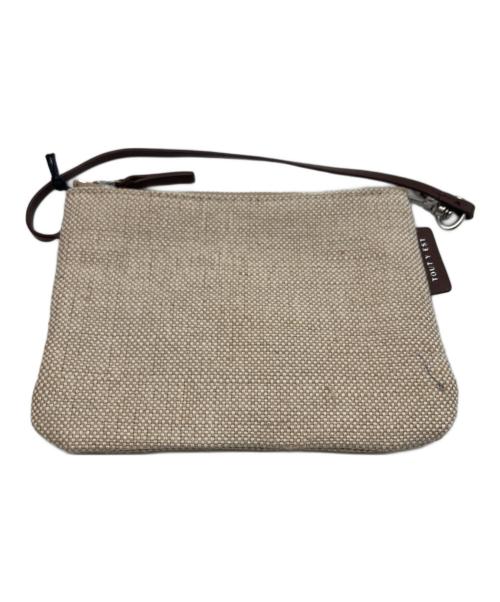TOUT Y EST（トゥティエ）TOUT Y EST (トゥティエ) SAC COQUILLE SMALL / コキースモールバッグ アイボリー×ブラウンの古着・服飾アイテム