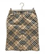 BURBERRY LONDONバーバリーロンドン）の古着「ノヴァチェック タイトスカート」｜ベージュ
