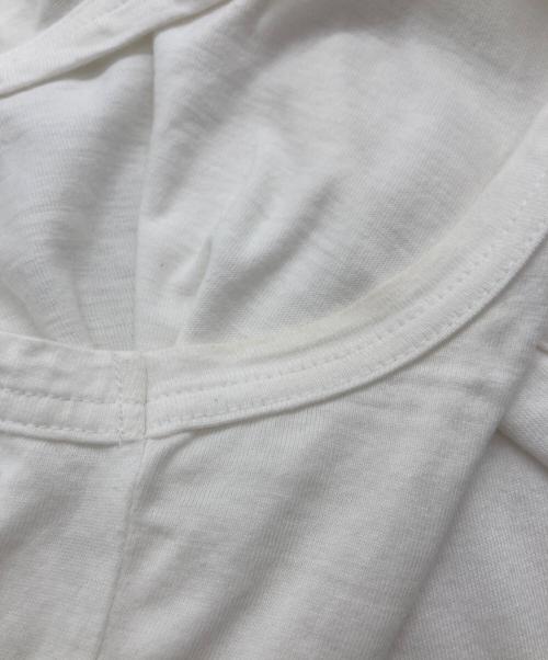 COMME des GARCONS（コムデギャルソン）COMME des GARCONS (コムデギャルソン) 変形ネック ノースリーブカットソー ホワイト サイズ:記載なしの古着・服飾アイテム