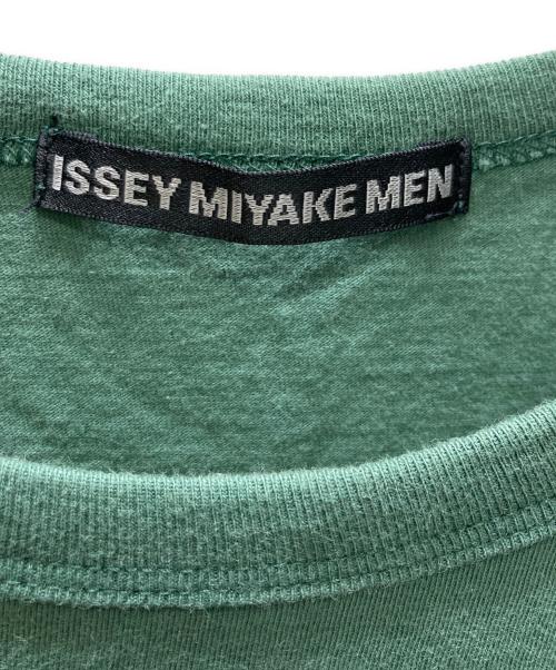 ISSEY MIYAKE MEN（イッセイミヤケメン）ISSEY MIYAKE MEN (イッセイミヤケメン) BIO-T / バイオ加工Tシャツ グリーン サイズ:3の古着・服飾アイテム