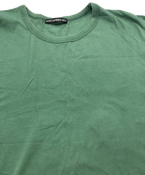 ISSEY MIYAKE MEN（イッセイミヤケメン）ISSEY MIYAKE MEN (イッセイミヤケメン) BIO-T / バイオ加工Tシャツ グリーン サイズ:3の古着・服飾アイテム