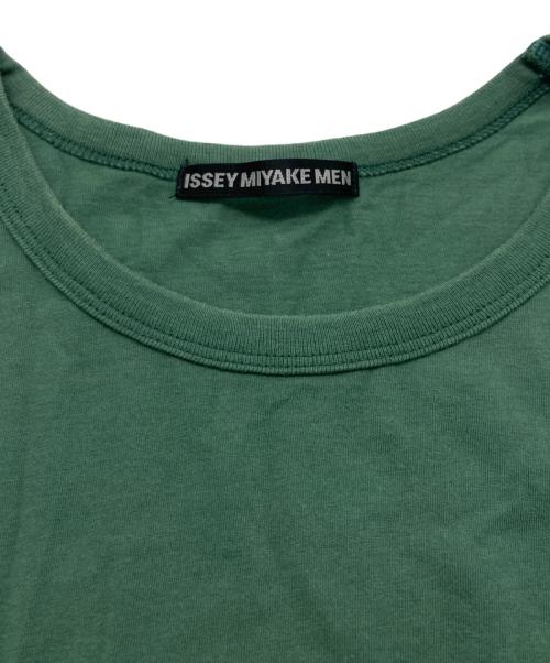 ISSEY MIYAKE MEN（イッセイミヤケメン）ISSEY MIYAKE MEN (イッセイミヤケメン) BIO-T / バイオ加工Tシャツ グリーン サイズ:3の古着・服飾アイテム