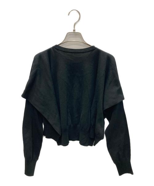 ISSEY MIYAKE（イッセイミヤケ）ISSEY MIYAKE (イッセイミヤケ) FOUR SLEEVED KNIT ブラック サイズ:SIZE 2の古着・服飾アイテム