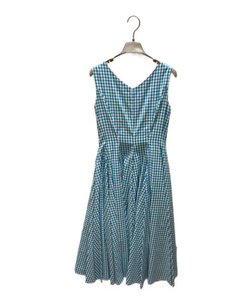 JENNE（ジェンヌ）JENNE (ジェンヌ) ギンガムフィッシュテールワンピース ブルー サイズ:M 未使用品の古着・服飾アイテム
