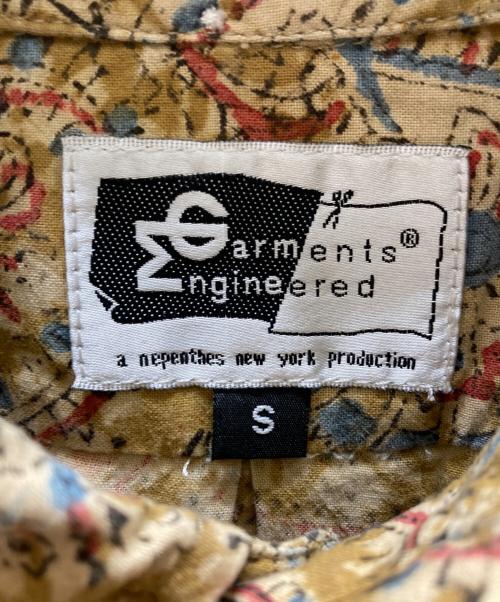 Engineered Garments（エンジニアド ガーメンツ）Engineered Garments (エンジニアド ガーメンツ) 総柄プルオーバーシャツ ベージュ サイズ:Sの古着・服飾アイテム