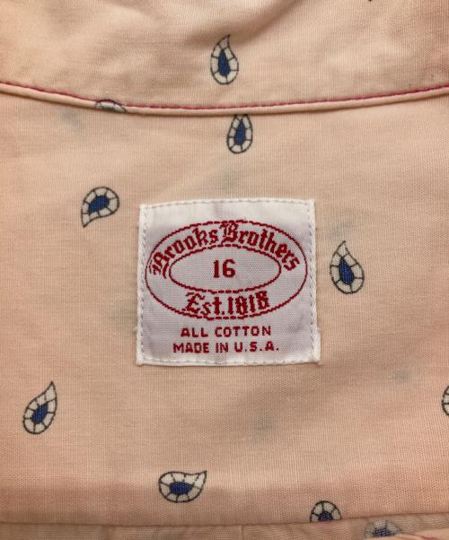 BROOKS BROTHERS（ブルックスブラザーズ）BROOKS BROTHERS (ブルックスブラザーズ) 総柄シャツ ピンク サイズ:16の古着・服飾アイテム