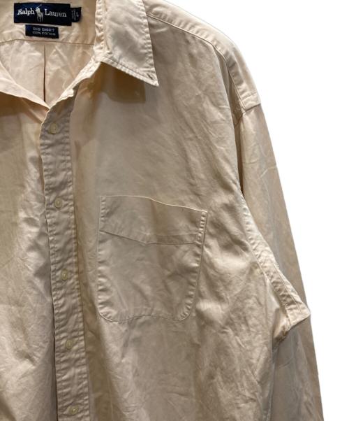 RALPH LAUREN（ラルフローレン）RALPH LAUREN (ラルフローレン) BIG SHIRT ボタンダウンシャツ ベージュ サイズ:SIZE Lの古着・服飾アイテム