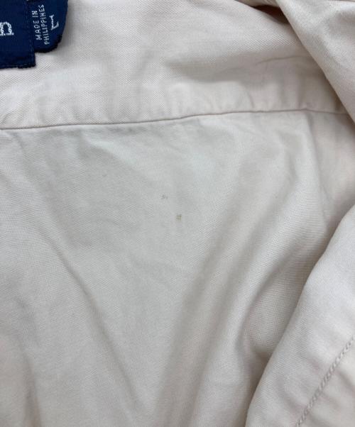 RALPH LAUREN（ラルフローレン）RALPH LAUREN (ラルフローレン) BIG SHIRT ボタンダウンシャツ ベージュ サイズ:SIZE Lの古着・服飾アイテム