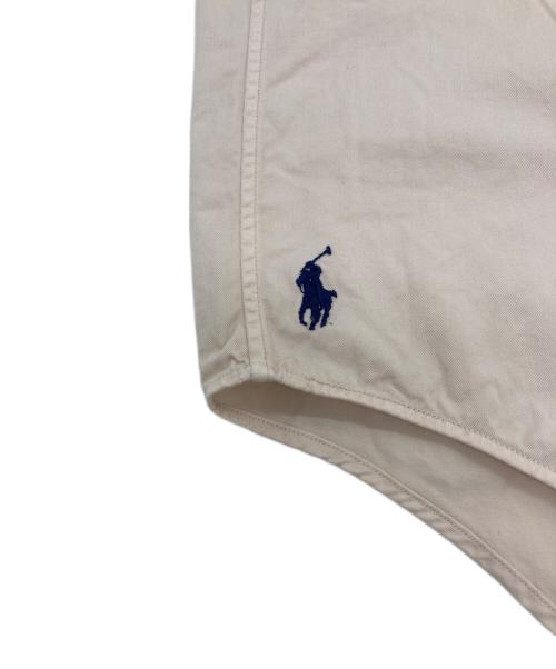 RALPH LAUREN（ラルフローレン）RALPH LAUREN (ラルフローレン) BIG SHIRT ボタンダウンシャツ ベージュ サイズ:SIZE Lの古着・服飾アイテム